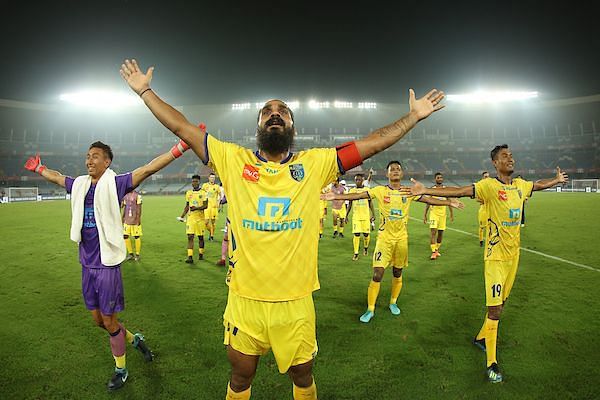 Sandesh Jhingan has been a rock at the back for Kerala Blasters in the last three years (Image Courtesy: ISL)