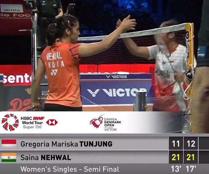 Denmark Open 2018:Saina glides into the finals after an easy win