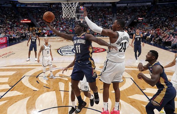 Holiday came up clutch as the Pelicans left it late to win 117-15 against the Brooklyn Nets