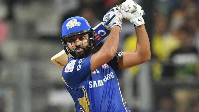 Rohit Sharma in action for Mumbai Indians
