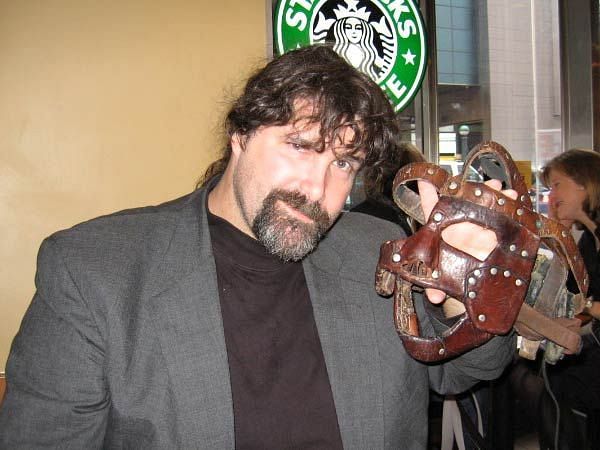 Mick Foley with the mask