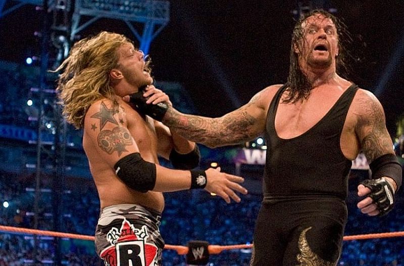 Edge had a marquee feud with the Undertaker in 2008 in the blue brand.
