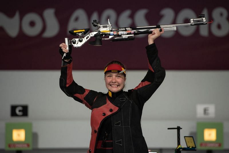 Gold medalist Stephanie Laura Scurrah Grundsoee from Denmark (Image Courtesy: IOC)