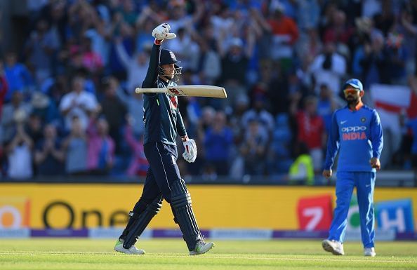 England will hope to see more of Joe Root's innovative celebrations at the World Cup