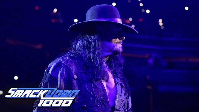 The Undertaker cut a very short promo on SmackDown Live 1000