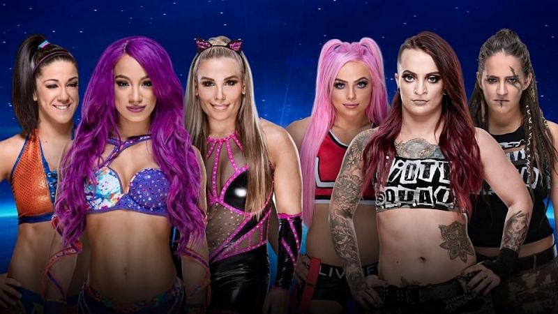 WWE Evolution: Sasha Banks, Bayley, &amp; Natalya vs The Riott Squad