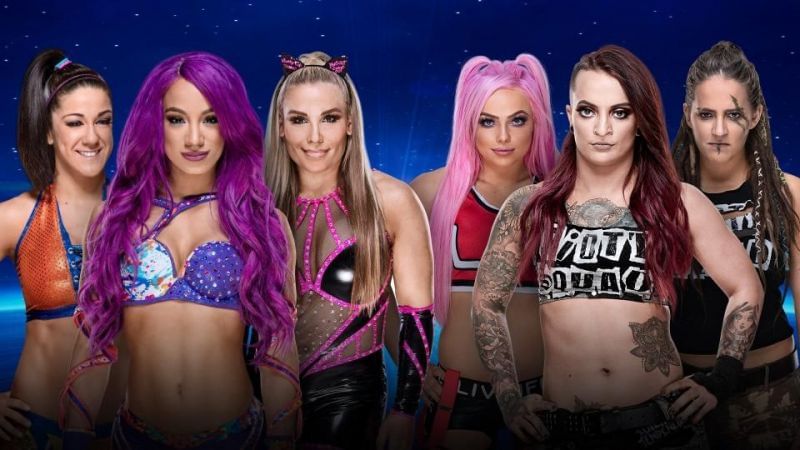 WWE Evolution: Sasha Banks, Bayley, &amp; Natalya vs The Riott Squad