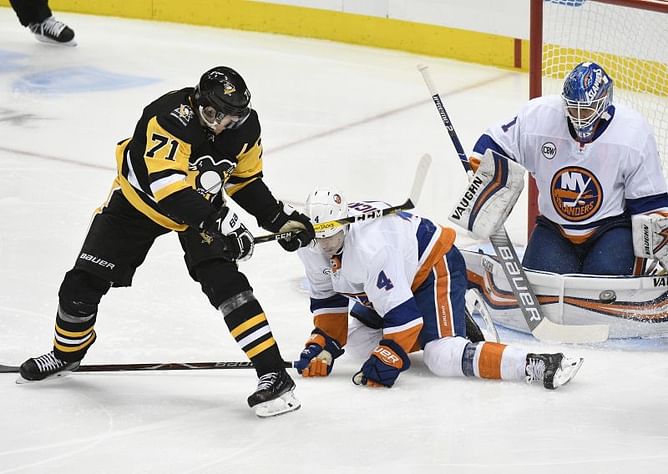 Eberle scores twice, Islanders top Penguins 6-3