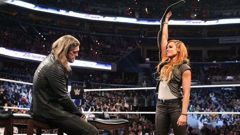 Becky Lynch knows what Edge is trying to warn her about despite her cocky reaction