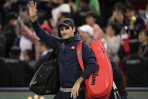 Federer is currently competing at the ATP Shanghai Masters