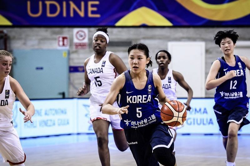 Jihyun Park of Korea jersey Number 5 (Image Courtesy: FIBA)
