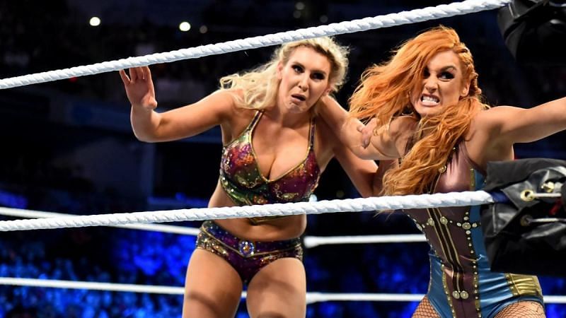 Charlotte and Becky were evenly matched in this title bout