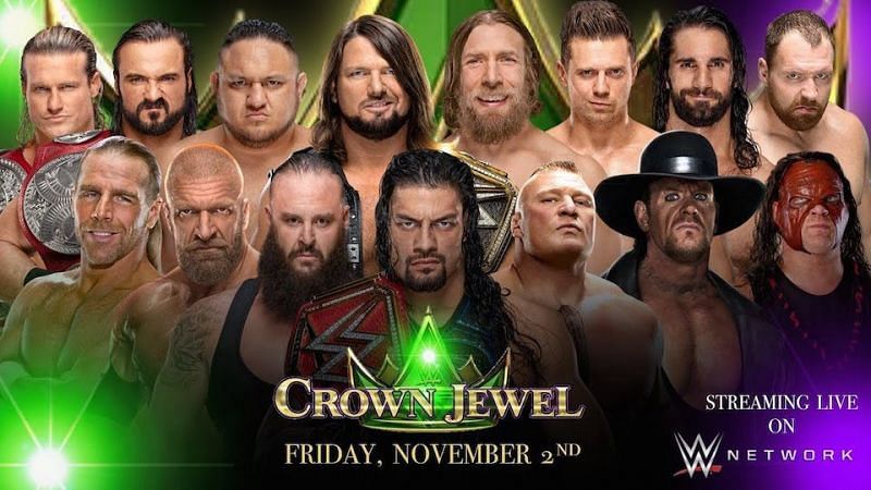WWE Crown Jewel is scheduled to air November 2 on the WWE Network.