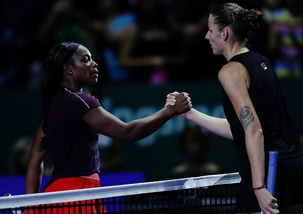 Sloane Stephens defeated Karolina Pliskova in a see-saw encounter