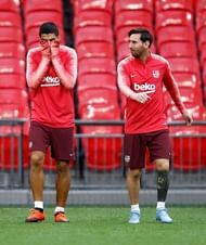 FC Barcelona Training Session and Press Conference