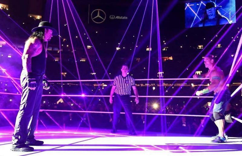 Image result for the undertaker vs john cena wrestlemania 34