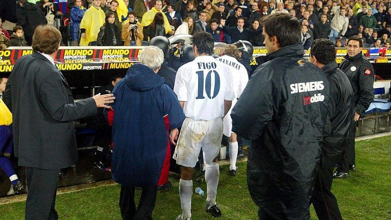 Figo after the Clasico in 2000