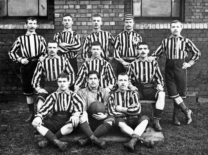 Wolverhampton Wanderers has formed 141 years ago. This is a picture from their initial days.