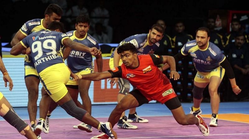 Pawan Kumar Sehrawat looked in great touch for the Bengaluru Bulls