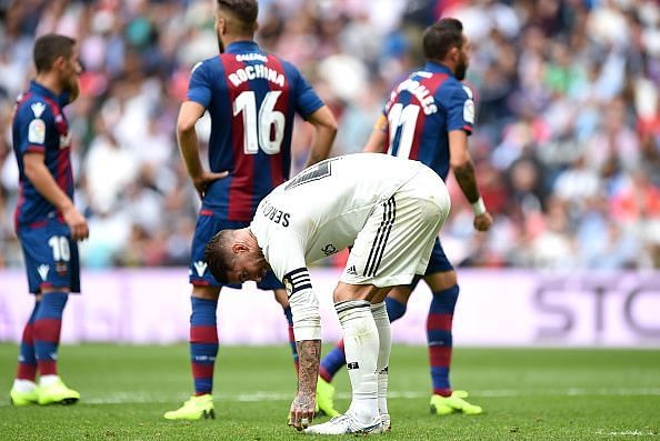 Ramos and Varane were constantly caught out of position against Levante UD