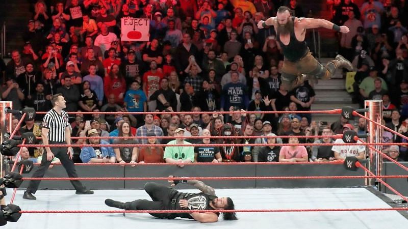 Strowman has tried the frog splash on a few occasions