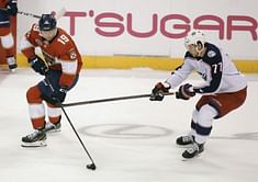 Atkinson's late goal sends Blue Jackets past Panthers 5-4