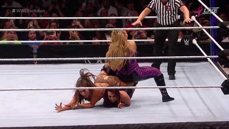 Natalya hit a double submission in this 6-Woman Tag Team Match