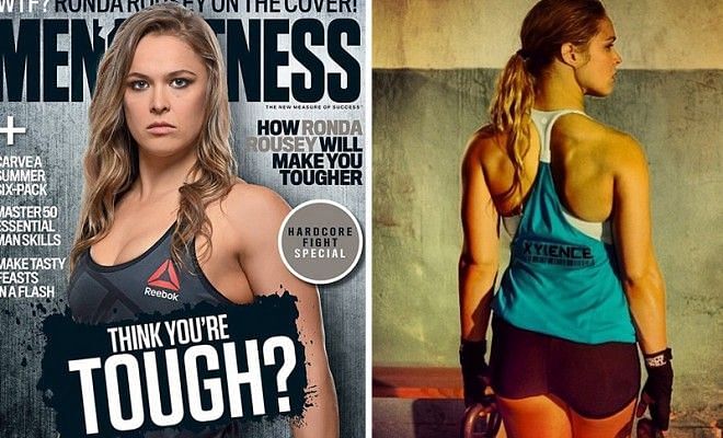 Ronda Rousey on the cover of Men&#039;s Fitness magazine