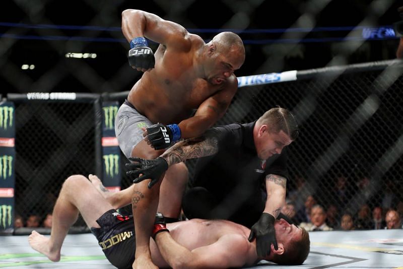 Daniel Cormier, moments after knocking out Stipe Miocic at UFC 226!