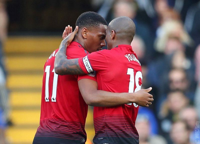 Martial scored a brace for United