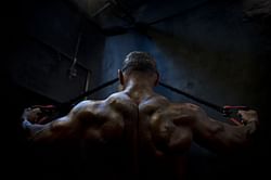 AP PHOTOS: Israeli bodybuilders compete in annual flex-off