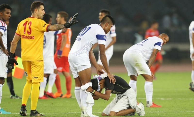 Pritam is one of the most experienced defenders in the Indian Super League (Image Courtesy: ISL)