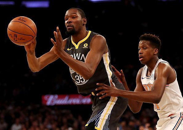 Durant dropped 41 points to defeat Knicks