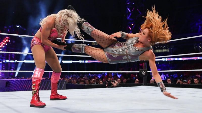 Charlotte Flair and Becky Lynch had a great match ruined by a weak finish 