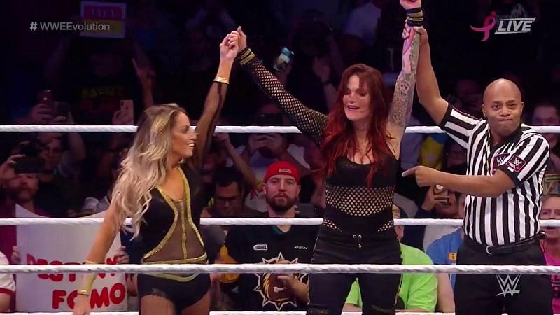 Lita and Trish Stratus returned to the ring at Evolution