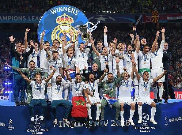 Real Madrid&#039;s UCL winning squad in 2018