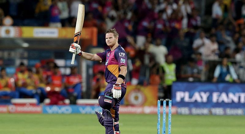 Steve Smith&#039;s first ever IPL 100 came playing for the Rising Pune SuperGiants