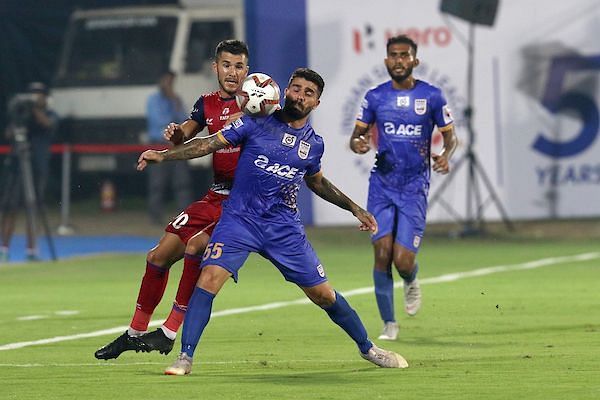 Paulo Machado in action against Jamshedpur FC [Credits: ISL]