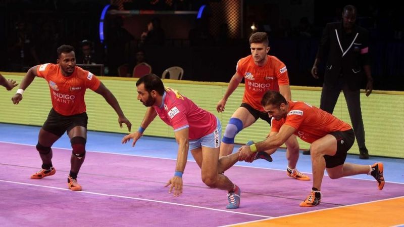 Fazel Atracheli led the U Mumba side from the left corner