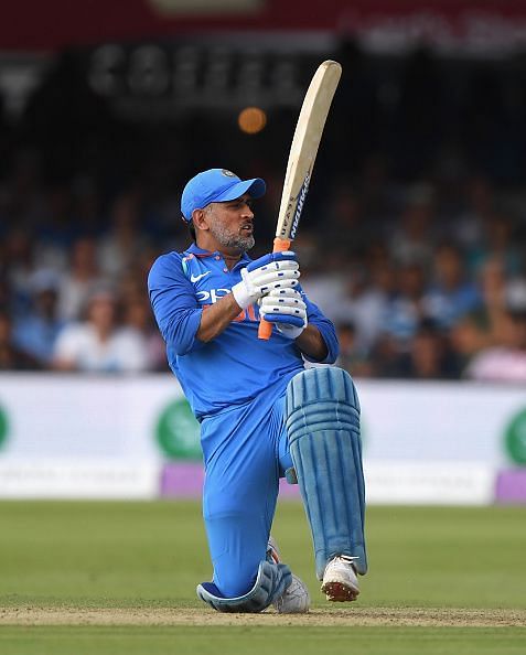 MSD played a scratchy innings against Windies in Antigua