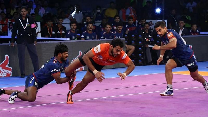 Abhishek top scored with 14 points for U Mumba