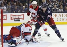 Aho, Ferland power Hurricanes over Blue Jackets 3-1