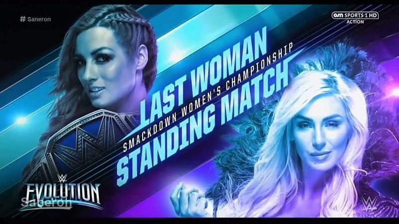 Becky Lynch would defend her title against Charlotte in a Last Woman Standing match