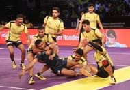 Monu Goyat in action for Bengal