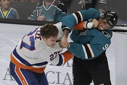 Burns scores 1st of season in Sharks' 4-1 win over Islanders