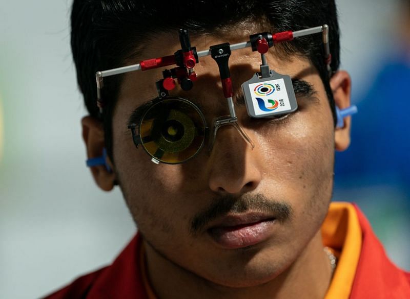 Saurabh Chaudhary of India looks calm and composed before his event at the Youth Olympics (Image Courtesy: IOC)