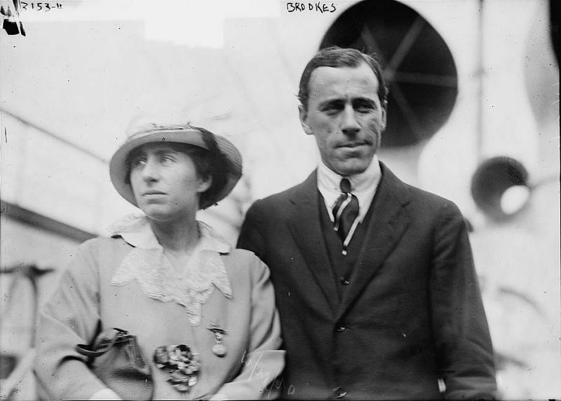 Norman Brookes with his wife