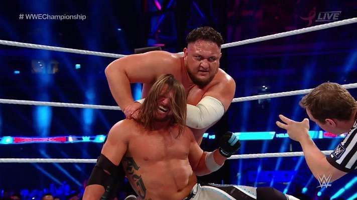 Samoa Joe vs AJ Styles was a great contest but with the wrong outcome