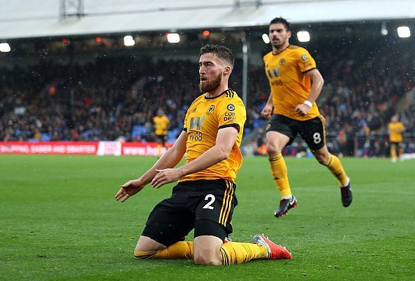 Matt Doherty has been tremendous for the Wolves, getting forward and has also recovered the ball on several occasions