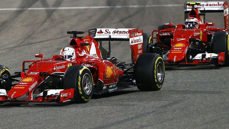 Raikkonen and Vettel